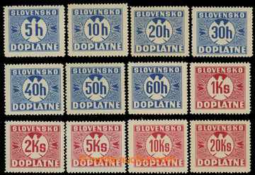 220906 - 1939 Sy.D1Xy-D11Xy, I. vydání 5h - 20Ks bez průsvitky, sv