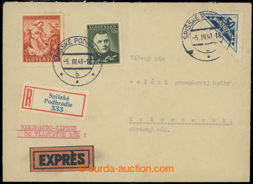 221018 - 1941 Registered and Express letter strictly private addresse