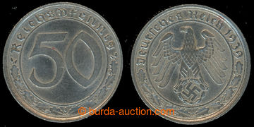 221048 - 1939 NĚMECKO / 50 Reichspfennig 1939A; pěkný kus