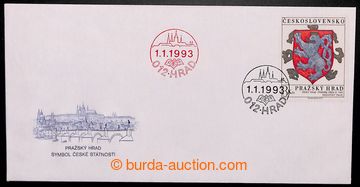 221103 - 1993 POB1B, příležitosní envelope Origin Czech Republic,