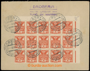 221115 - 1926 Reg letter to Karlovy Vary franked on back side right u