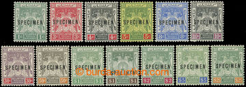 221253 - 1911 SG.1s-13s, Coat of arms 1C - $25 complete set SPECIMEN;
