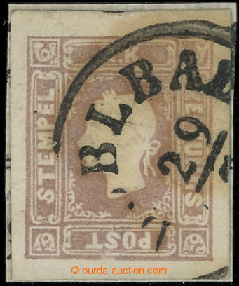 221272 - 1858 ANK.17b, Franz Joseph I. 1,05 Kreuzer braunlichlila wit