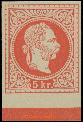 221283 - 1867 ANK.37II PUVII; krajový ZT Bogenproben 5Kr v RUMĚLKOV