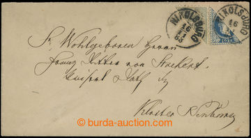 221284 - 1883 letter with mixed franking of bisected stamps Franz Jos