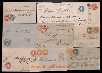 221295 - 1863-1864 5 letters , i.a. nobiliary letter 10+10kr with blu
