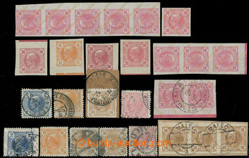 221307 - 1899 ANK.97-104, selection of newspaper stamps, i.a, private