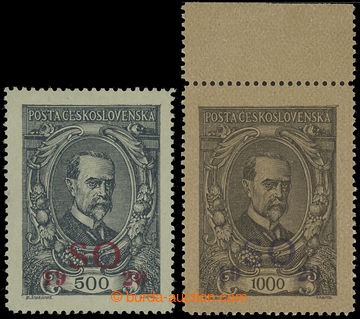 221346 -  Pof.SO24-SO25, T. G. Masaryk 500h and 1000h (marginal piece