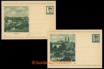 221376 - 1937 CDV69/301 + 302, 2 pcs of Un pictorial post cards Uzhho