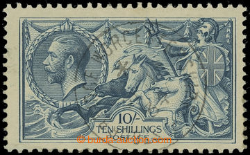 221386 - 1919 SG.417, Seehorses 10Sh dark grey-blue, print Bradbury W