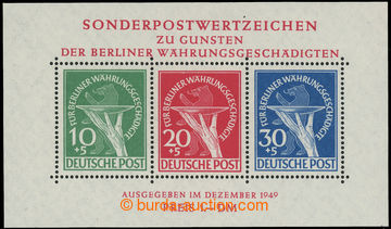 221394 - 1949 Mi.Bl.1III, aršík Berlínský nadační fond s DV gr