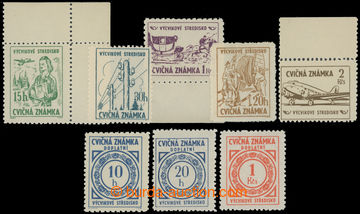 221458 - 1954 TRAINING STAMPS / complete set of postage stmp Pof.1-5 