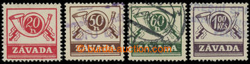 221459 - 1955 ZÁVADA / comp. 4 pcs of stamp., Pof.6, 8-10, missing v