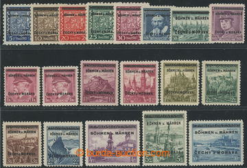 221499 - 1939 Pof.1-19, Overprint issue; complete, all exp. by Gilber