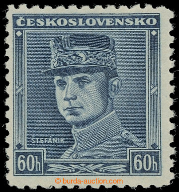 221529 - 1939 Pof.0351, Blue Štefánik 60h; mint never hinged, exp. 