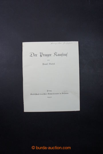 221573 - 1930 Der Prager Kaufruf von Paul Nettl, Prag 1930, reprint z