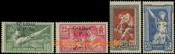 221597 - 1924 Mi.53-56, Summer Olympic Games Paris 1924 with overprin