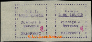 221617 - 1916 LONG ISLAND - britská okupace SG.9, krajová 2-páska 