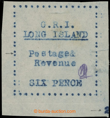 221620 - 1916 LONG ISLAND - Brit. occupation SG.36, 6P blue, signatur