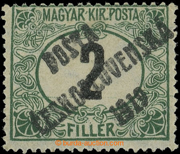 221727 -  Pof.127Pz, Black numerals 2f green / black, wmk Pz, type I.
