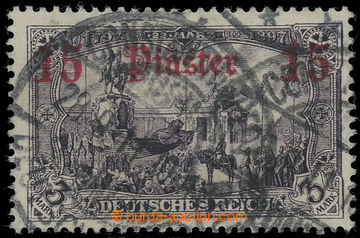221787 - 1905 Mi.34a, DEUTSCHES REICH 3RM without watermark with over