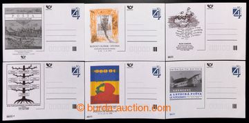 221819 - 1997 CDV22/PM7-12, sestava 6ks dopisnic s přítisky Poštov
