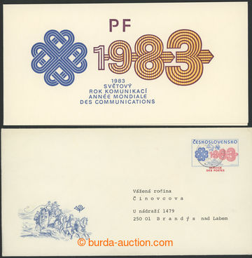 221824 - 1982 CSO1, Světový rok komunikací, včetně PF s podpisem
