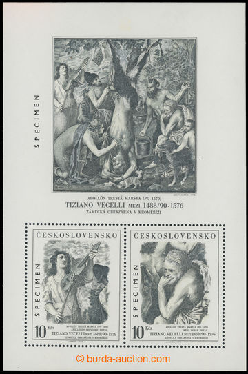 221836 - 1978 PLATE PROOF  Pof.A2334/2335A, miniature sheet Tizian, p