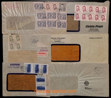 222065 - 1953 comp. of 12 commercial letters from period of monetary 