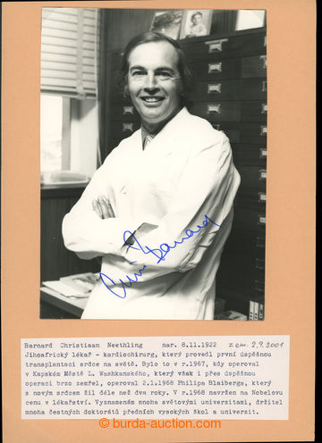 222352 -  BARNARD Christiaan (1922-2001), světoznámý lékař - kar