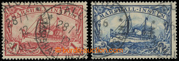 222369 - 1901-1916 Mi.22-23, Emperor´s Yacht 1M and 2M, used; very f
