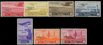 222433 - 1934 TRIPOLI - POSTA AEREA Sass.34-40; VF, c.v.. 2.800€, s