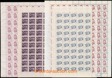 222580 - 1949-1953 COUNTER SHEET / Pofis. 487, 488, 502, 721, comp. 4