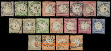 222651 - 1872 Mi.1-11, 14, Eagle - Small plate, selection of 19 stamp