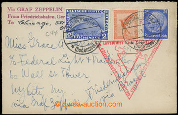 222702 - 1933 CHICAGO FAHRT / Sie.238Bc, letter franked with Mi.497, 
