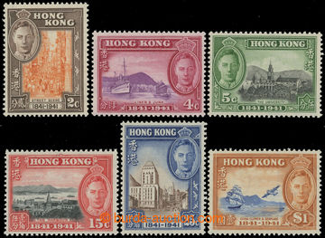 222906 - 1941 SG.163-168, George VI. - Landscape 2c - $1; complete se