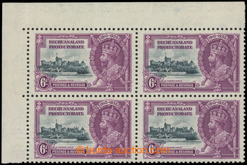 222930 - 1935 SG.114b, Jubilee George V. 6P, corner block of 4 with p