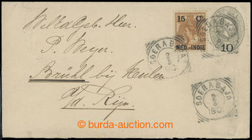 223137 - 1901 uprated postal stationery cover to Germany, uprated wit