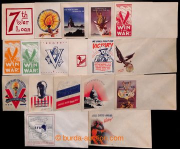 223138 - 1941-1945 WAR PROPAGANDA / selection of 18 various envelopes