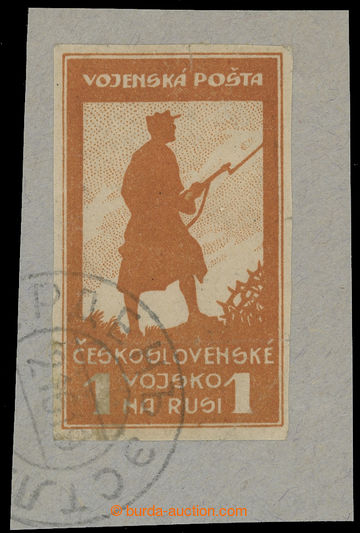 223241 - 1919 PLATE PROOF  values 1Rbl silhouette/profile, larger for