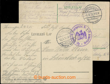 223271 - 1915 CARPATHO-UKRAINE / two postcards from German units of t
