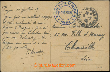 223298 - 1919 FRANCE / MISSION MILITARIE FRANCAISE PRAGUE/ LE GÉNÉR