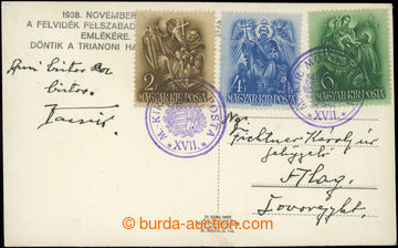 223362 - 1939 SLOVAKIA / photo postcard (bourání Czechosl. hraničn