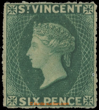 223403 - 1872-1875 SG.19b, Victoria 6P deep blue green, perf 15; very