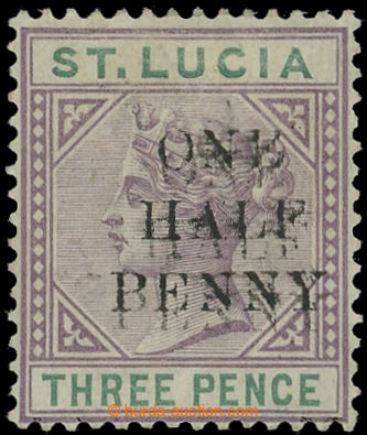 223425 - 1891 SG.56a+c, Victoria 3P with provisional overprint ONE HA