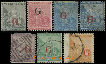 223436 - 1877 GRIQUALAND / SG.4-10, overprints G type I on stamp CGH 