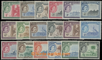 223475 - 1953-1959 SG.171-185, Alžběta II. - Lodě a motivy ½C - 