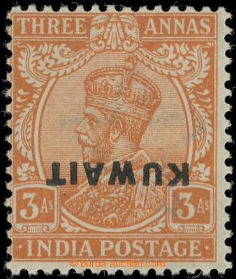 223484 - 1923 SG.6var, Indian George V. 3 Ann dull orange with invert