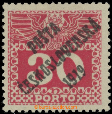 223523 -  Pof.70, Velké číslice 30h červená, III. typ; lehká st