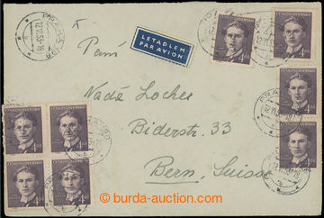 223627 - 1953 LETTER plate variety CIZINY / airmail letter to 20g to 